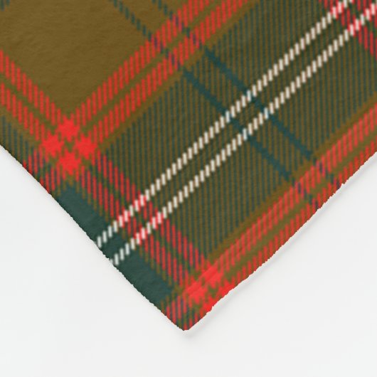 Scotts Seton Hunting Modern Tartan Pset Fleece Deken (Hoek)