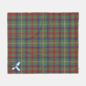 Scotts Shaw Green Modern Tartan Pset Fleece Deken (Voorkant (Horizontaal))
