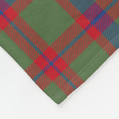 Scotts Shaw Green Modern Tartan Pset Fleece Deken (Hoek)