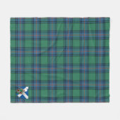 Scotts Shaw Oude Schotse Ruitpatroon Fleece Deken (Voorkant (Horizontaal))