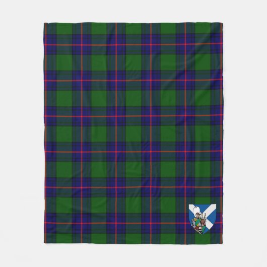 Scotts Shaw Shaw Modern Tartan Pset Fleece Deken (Voorkant)