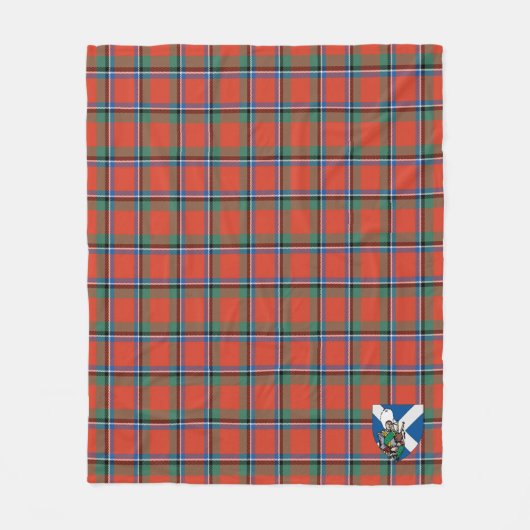 Scotts Sinclair Ancient Tartan Pset Fleece Deken (Voorkant)