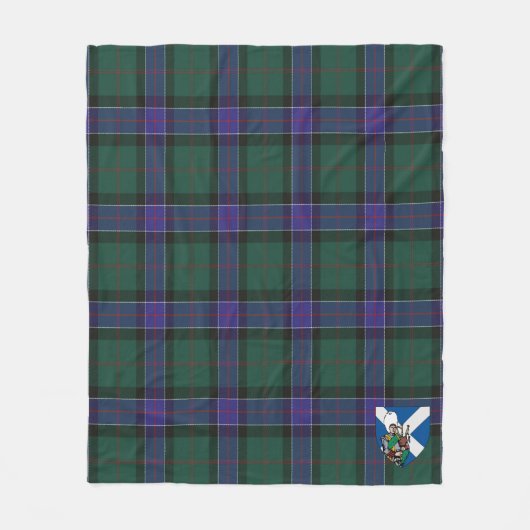 Scotts Sinclair Hunting Modern Tartan Pset Fleece Deken (Voorkant)