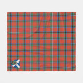 Scotts Sinclair Oude Tartan Schotse Ruit Fleece Deken (Voorkant (Horizontaal))