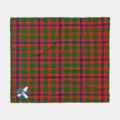 Scotts Skene Modern Tartan Pset Fleece Deken (Voorkant (Horizontaal))