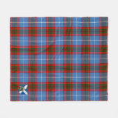 Scotts Skirving Schotse Ruitdessin Fleece Deken (Voorkant (Horizontaal))