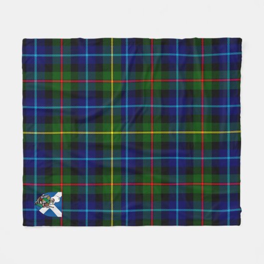 Scotts Smith Modern Tartan Pset Fleece Deken (Voorkant (Horizontaal))