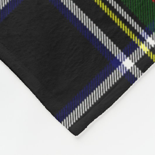 Scotts Stewart Black Tartan Fleece Deken (Hoek)