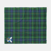Scotts Stewart jaagt op moderne Tartan Plaid Fleece Deken (Voorkant (Horizontaal))