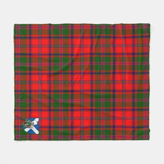 Scotts Stewart of Appin Modern Tartan Pset Fleece Deken (Voorkant (Horizontaal))