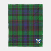 Scotts Stewart Old Modern Tartan Pset Fleece Deken (Voorkant)
