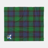 Scotts Stewart Old Modern Tartan Pset Fleece Deken (Voorkant (Horizontaal))