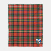 Scotts Stewart Royal Modern Tartan Pset Fleece Deken (Voorkant)