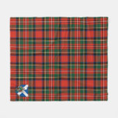 Scotts Stewart Royal Modern Tartan Pset Fleece Deken (Voorkant (Horizontaal))