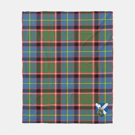 Scotts Stirling Tartan Pset Fleece Deken (Voorkant)