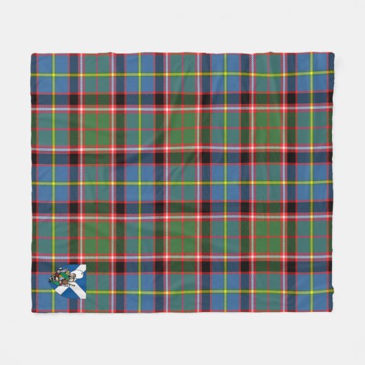 Scotts Stirling Tartan Pset Fleece Deken (Voorkant (Horizontaal))