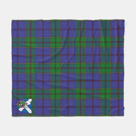 Scotts Strachan Tartan Pset Fleece Deken (Voorkant (Horizontaal))
