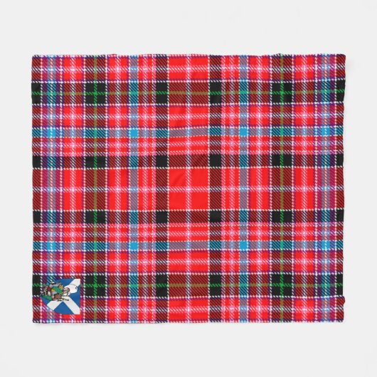 Scotts Straiton Tartan Pset Fleece Deken (Voorkant (Horizontaal))