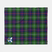 Scotts Sutherland Weathered Tartan Pset Fleece Deken (Voorkant (Horizontaal))