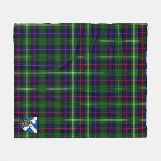 Scotts Swinton Tartan Pset Fleece Deken (Voorkant (Horizontaal))
