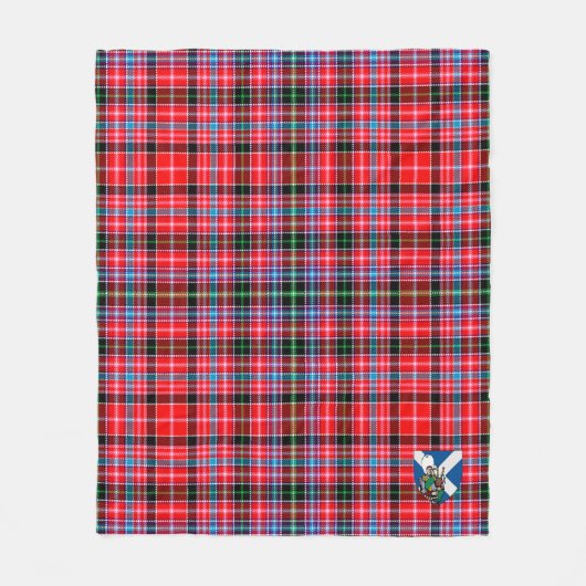 Scotts Udny Tartan Pset Fleece Deken (Voorkant)