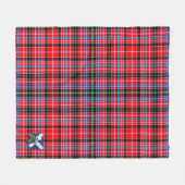 Scotts Udny Tartan Pset Fleece Deken (Voorkant (Horizontaal))