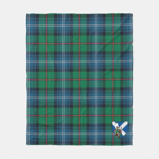 Scotts Urquhart Ancient Tartan Pset Fleece Deken (Voorkant)