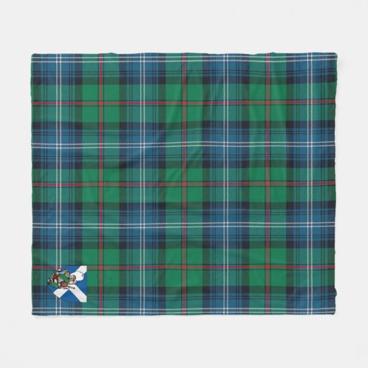 Scotts Urquhart Ancient Tartan Pset Fleece Deken (Voorkant (Horizontaal))