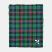 Scotts Urquhart Broad Red Ancient Tartan Pset Fleece Deken (Voorkant)