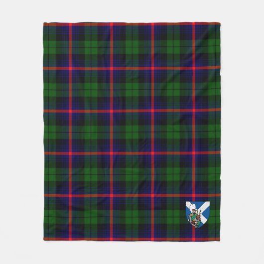 Scotts Urquhart Modern Tartan Pset Fleece Deken (Voorkant)