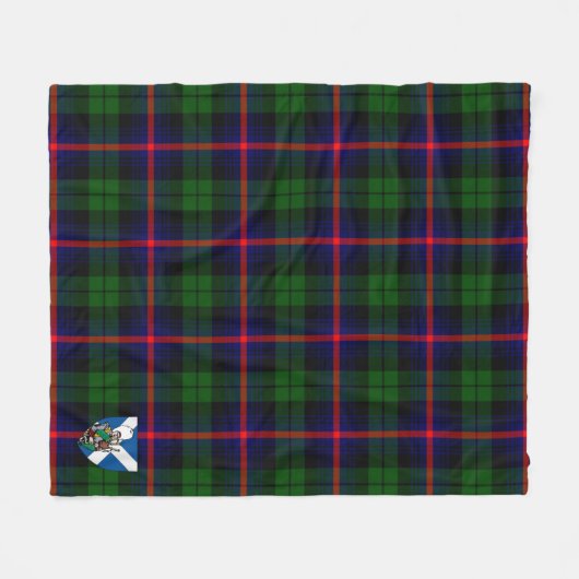 Scotts Urquhart Modern Tartan Pset Fleece Deken (Voorkant (Horizontaal))