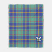 Scotts US Marine Tartan Pset Fleece Deken (Voorkant)