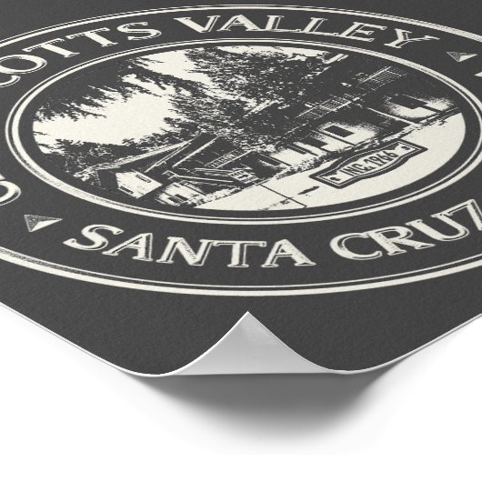 SCOTTS VALLEY - SANTA CRUZ CALIFORNIË POSTER (Hoek)