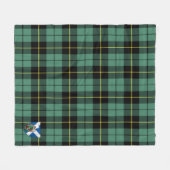 Scotts Wallace Ancient Tartan Pset Fleece Deken (Voorkant (Horizontaal))