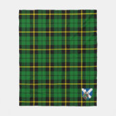 Scotts Wallace Green Tartan Plaid Fleece Deken (Voorkant)