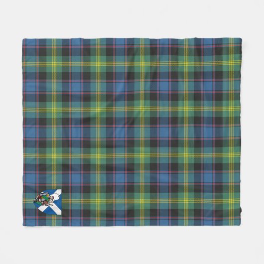Scotts Watson Ancient Tartan Pset Fleece Deken (Voorkant (Horizontaal))