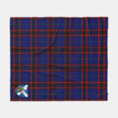 Scotts Wedderburn Tartan Pset Fleece Deken (Voorkant (Horizontaal))