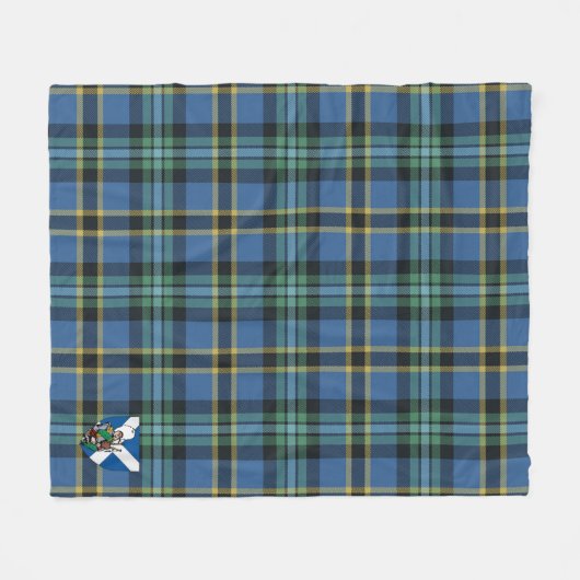 Scotts Weir Ancient Tartan Pset Fleece Deken (Voorkant (Horizontaal))