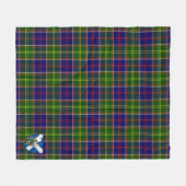 Scotts Whitefoord Tartan Pset Fleece Deken (Voorkant (Horizontaal))