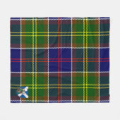 Scotts Whitelaw Modern Tartan Pset Fleece Deken (Voorkant (Horizontaal))