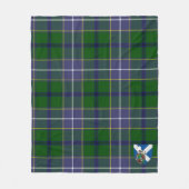 Scotts Wishart Hunting Tartan Pset Fleece Deken (Voorkant)