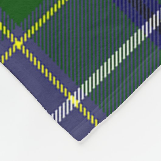 Scotts Wishart Hunting Tartan Pset Fleece Deken (Hoek)