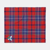 Scotts Wishart Jurk Tartan Plaid Fleece Deken (Voorkant (Horizontaal))