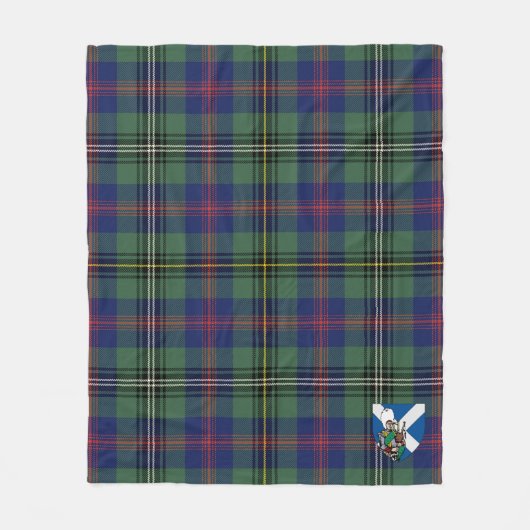Scotts Wood Tartan Fleece Deken (Voorkant)
