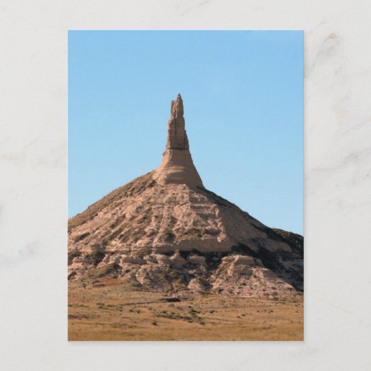 Scottsbluff Nebraska Chimney Rock Spire Briefkaart (Voorkant)