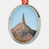 Scottsbluff Nebraska Chimney Rock Spire Metalen Ornament (Links)