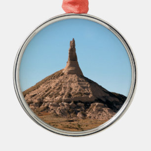 Scottsbluff Nebraska Chimney Rock Spire Metalen Ornament