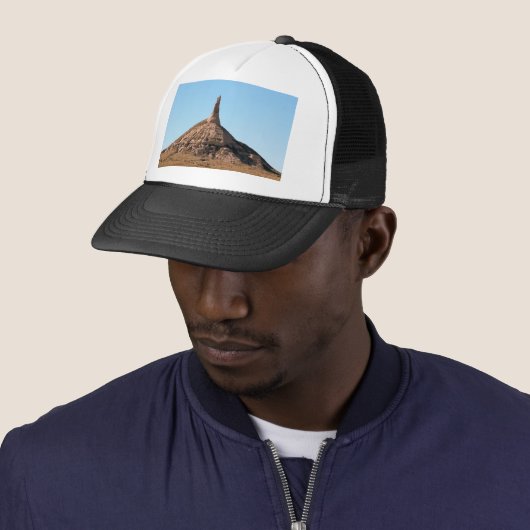 Scottsbluff Nebraska Chimney Rock Spire Trucker Pet (In situ)