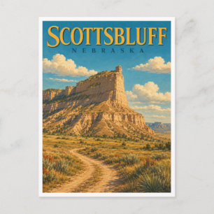 Scottsbluff Nebraska Scotts Bluff GeoSaga Briefkaart