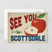 Scottsdale Arizona Apple - Vintage Travel Briefkaart (Voorkant / Achterkant)